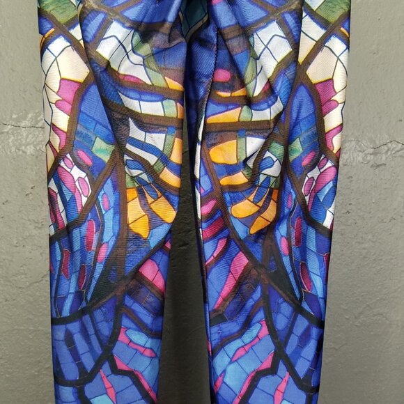 BlackMilk Leggings Women's Small Stained Glass Owl Mosaic 7/8 Pull-On Stretch - Picture 10 of 16